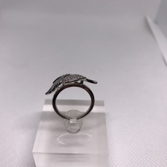 ANGEL Wings Zircon Ladies Ring Fashion S925 Sterling Silver Ring - Picture 3 of 4